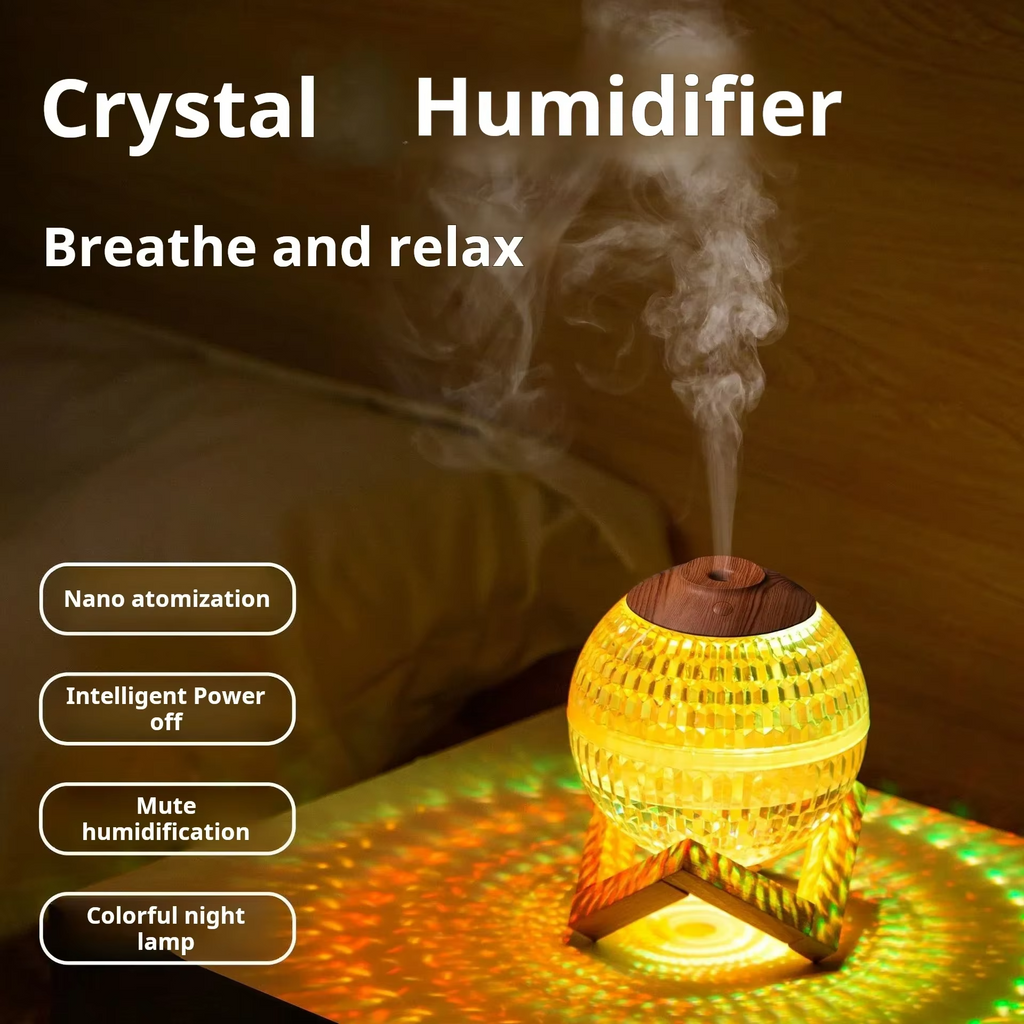 350 ml Luftbefeuchter mit Holzständer – Diffusor & Stimmungslicht für ätherische Öle 10